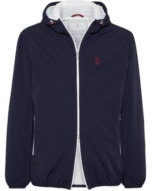 Brunello Cucinelli Polyamide Shell Jacket Clothing - Blue