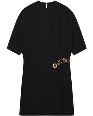 Celine Abito "Wrap" Con Dettaglio Catena - Black