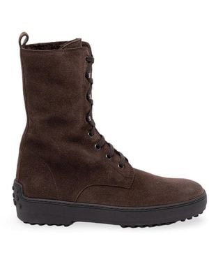 Tod's Winter Gommino Ankle Boots - Brown