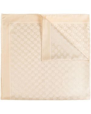 Gucci Printed Silk Scarf - Natural