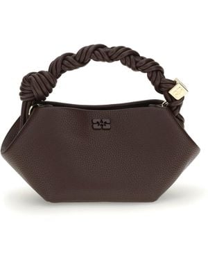 Ganni Grainy Bou Mini Handbag - Brown