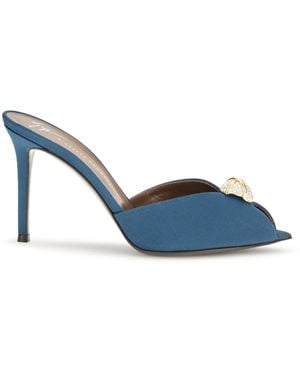 Giuseppe Zanotti Intrigo Cocktail Mules Sandals - Blue