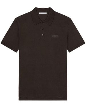 Givenchy Logo Cotton Polo Shirt - Black