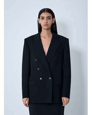 Saint Laurent Double-Breasted Blazer - Blue