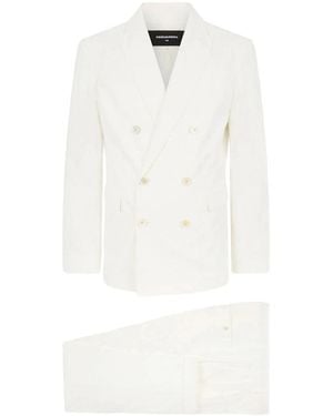 DSquared² Double Breasted Suits - White