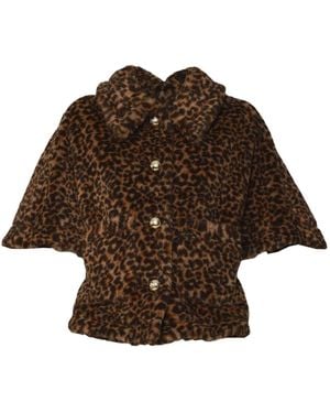 Max Mara Wool Cape - Brown