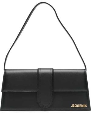 Jacquemus Le Bambino Long Leather Crossbody Bag - Black