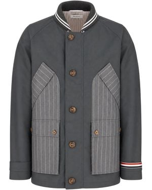 Thom Browne Clothing Jackets - Gray
