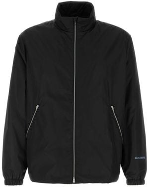 Jil Sander Mock Collar Jacket - Black
