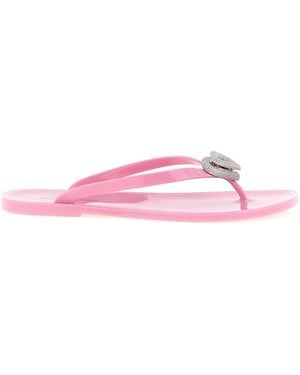 Mach & Mach Mach & Mach 'Double Heart' Sandals - Pink