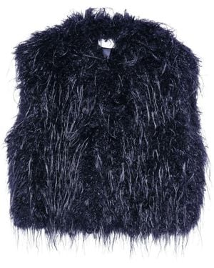 forte_forte Ecofur Vest - Blue