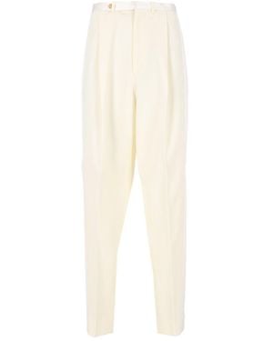Celine Hepburn Tuxedo Pants - White
