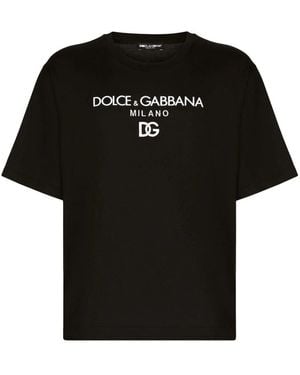 Dolce & Gabbana KING クラウン コットン 半袖Tシャツ Dolce & Gabbana KING クラウン コットン 半袖Tシャツ (Dolce