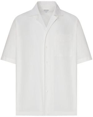 Bottega Veneta Short-Sleeved Cotton Shirt - White