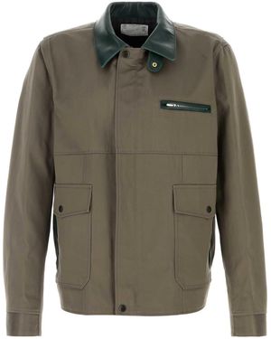 Sacai Cotton Chino Blouson - Green