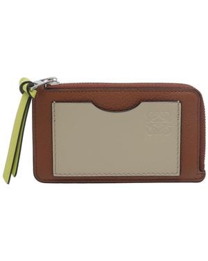 Loewe Mini Anagram Logo Coin Cardholder - Brown