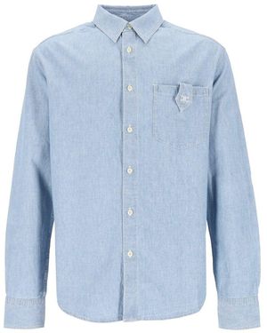 Celine Shirt With Pocket - Blue