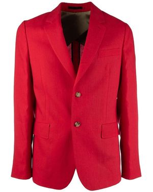 Paul Smith Clothing Blazers E Gilets - Red