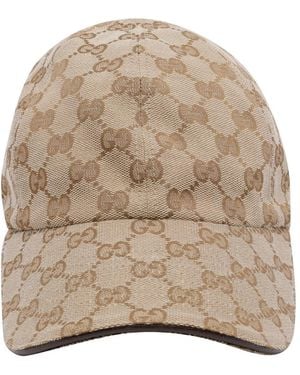 Gucci Gg Logo Baseball Cap - Natural