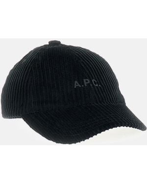A.P.C. Charlie Cap - Black