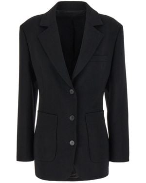 Lanvin Clothing Blazers & Gilets - Black