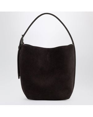 TOTEME Small Espresso Suede Tote Bag - Black