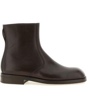 Lemaire Zip Ankle Boots - Brown