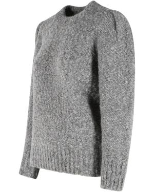 Isabel Marant Emma Wool Crewneck Sweater - Gray