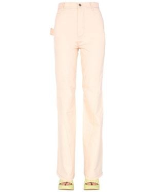Bottega Veneta Highwaist Paneled Jeans - Natural