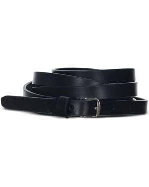 Ann Demeulemeester Willow 2,5Cm Belt Oily Calf Skin in White