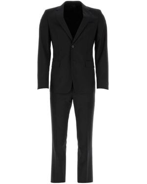 Prada Midnight Blue Wool Blend Suit - Black