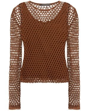 Alberta Ferretti Clothing Tops - Brown