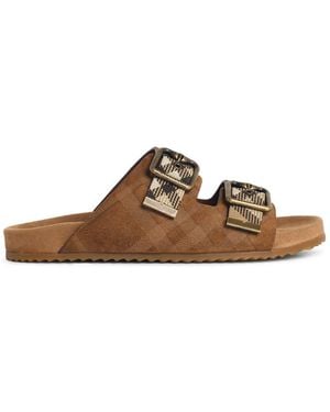 Burberry Suede Slipper - Brown