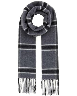 Gucci Embroidered Wool Scarf - Black