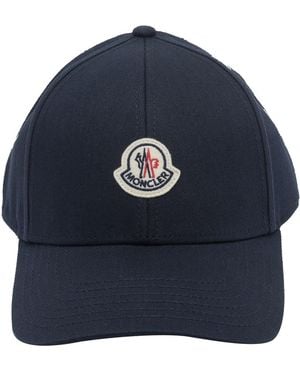 Moncler Logo Baseball Cap - Blue