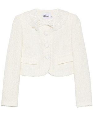 Self-Portrait Neutrals Jackets - White