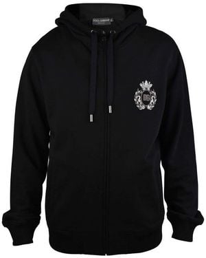 Dolce & Gabbana Dolce&Gabbana Heraldic Patch Hoodie - Black