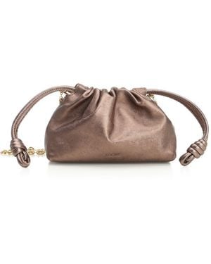 Loewe Mini "Flamenco Clutch" Bag - Brown