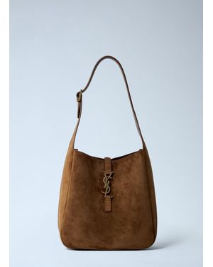 Saint Laurent Small Le 5 Ã 7 Shoulder Bag - Brown