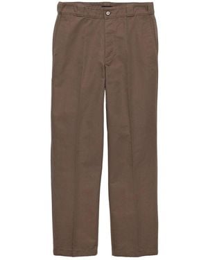 Prada Technical Canvas Pants - Brown