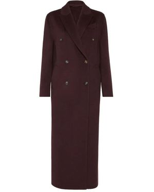 Brunello Cucinelli Hand-Crafted Coat - Purple