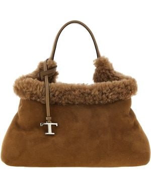 Tod's Small Leather Bucket Bag - Brown