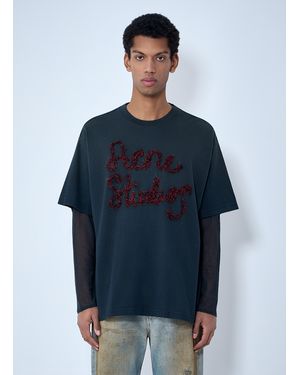 Acne Studios Logo Motif T-Shirt - Blue
