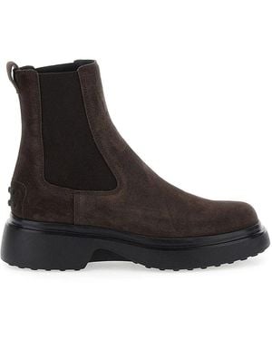Tod's Suede Chelsea Boots - Black