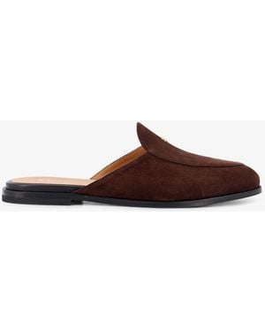 Dior Dior Antibes Suede Mules Sandals - Brown