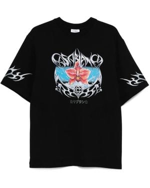 CASABLANCA Graphic T-Shirt - Black