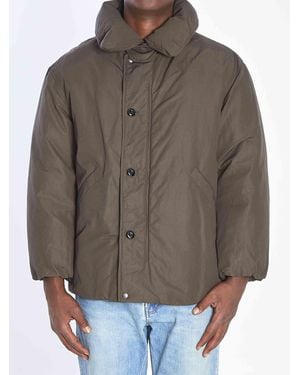 Lemaire Padded Bomber Jacket - Brown