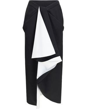 Givenchy Draped Midi Skirt - Blue