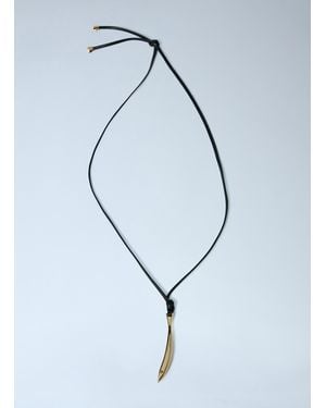 Bottega Veneta Sardine Leather Necklace - Blue