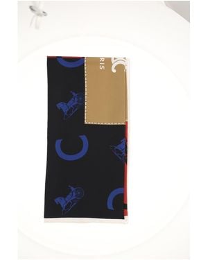 Celine Square Scarf - Blue